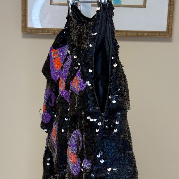 Sequin Witches Hat Mini Skirt - Picture 3 of 4